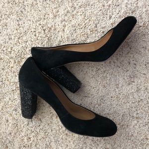 Anne Taylor Velvet Sparkle Heels
